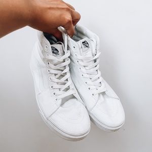 White High Top Vans
